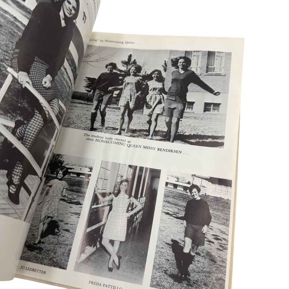 Lon Morris College Alexandra Yearbook 1968 Kilgore Texas Junk Journal Crafts - Picture 3 of 5